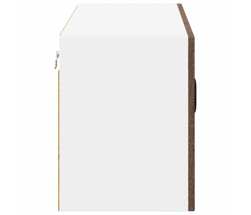 Virtuves Sienas Skapītis Ar Plauktu Brūns Ozols 80 X 31 X 40 Cm Vidaxl