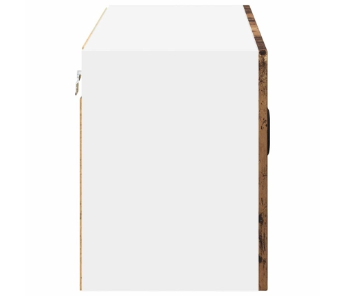 Virtuves Sienas Skapītis Ar Plauktu Vecs Koks 80 X 31 X 40 Cm Vidaxl