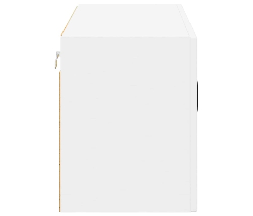 Virtuves Sienas Skapītis Ar Plauktu Balts 80 X 31 X 40 Cm Vidaxl