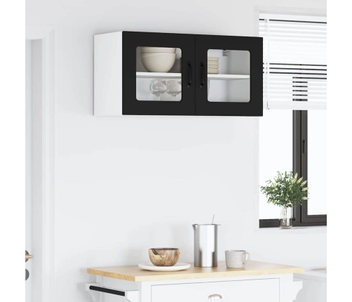 Virtuves Sienas Skapītis Ar Plauktu Melna 80 X 31 X 40 Cm Vidaxl