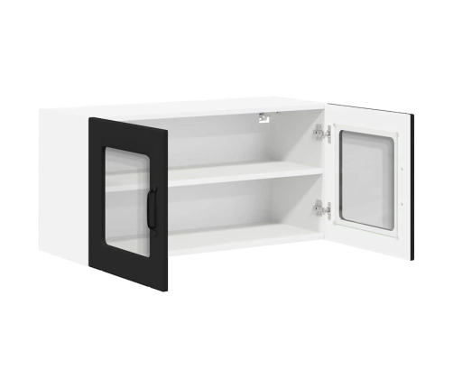 Virtuves Sienas Skapītis Ar Plauktu Melna 80 X 31 X 40 Cm Vidaxl