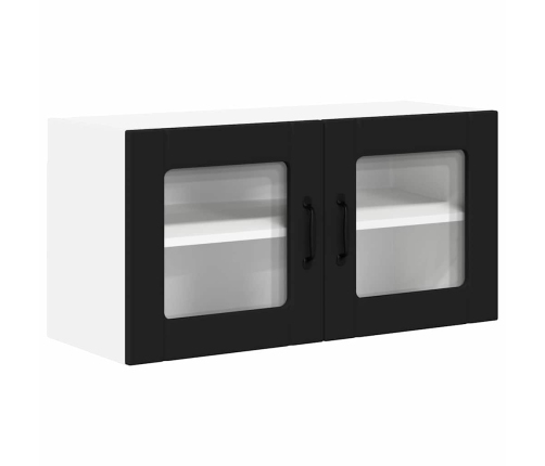 Virtuves Sienas Skapītis Ar Plauktu Melna 80 X 31 X 40 Cm Vidaxl