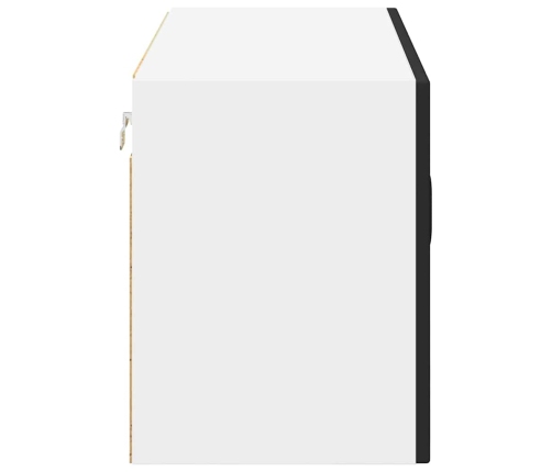 Virtuves Sienas Skapītis Ar Plauktu Melna 80 X 31 X 40 Cm Vidaxl