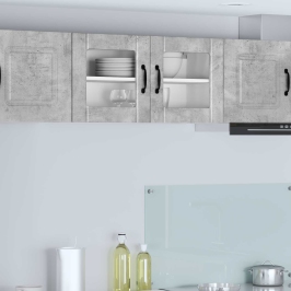 Virtuves Sienas Skapītis Betona Pelēks 80 X 31 X 40 Cm Vidaxl