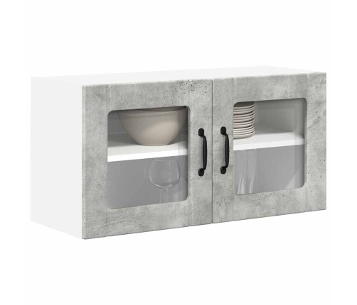 Virtuves Sienas Skapītis Betona Pelēks 80 X 31 X 40 Cm Vidaxl