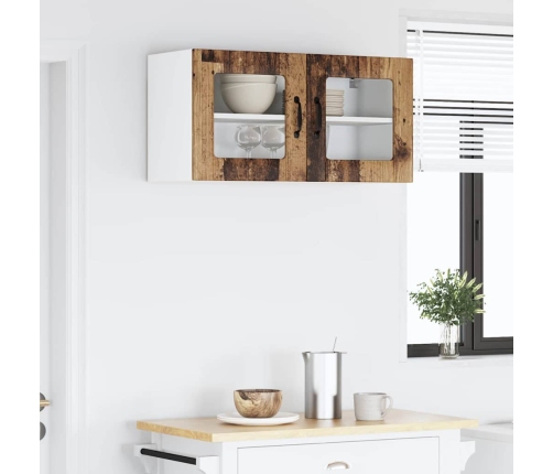 Virtuves Sienas Skapītis Ar Plauktu Vecs Koks 80 X 31 X 40 Cm Vidaxl