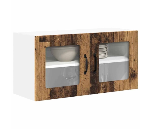 Virtuves Sienas Skapītis Ar Plauktu Vecs Koks 80 X 31 X 40 Cm Vidaxl