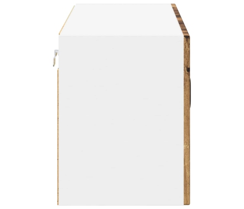 Virtuves Sienas Skapītis Ar Plauktu Vecs Koks 80 X 31 X 40 Cm Vidaxl