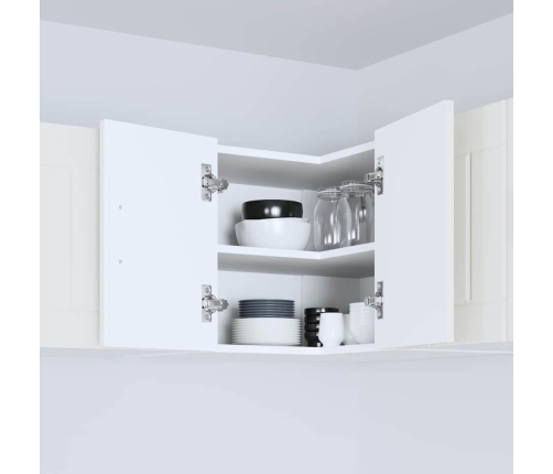 Virtuves Sienas Skapītis Ar Plauktu Balts 57 X 57 X 40 Cm Vidaxl