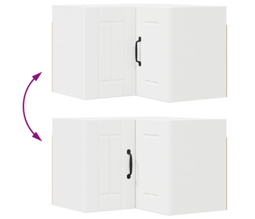 Virtuves Sienas Skapītis Ar Plauktu Balts 57 X 57 X 40 Cm Vidaxl