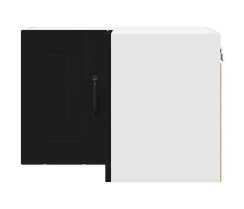 Virtuves Sienas Skapītis Ar Plauktu Melna 57 X 57 X 40 Cm Vidaxl