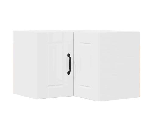 Virtuves Sienas Skapītis Ar Plauktu Augsta Spīduma Baltā Krāsa Vidaxl