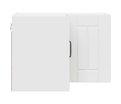 Virtuves Sienas Skapītis Ar Plauktu Augsta Spīduma Baltā Krāsa Vidaxl