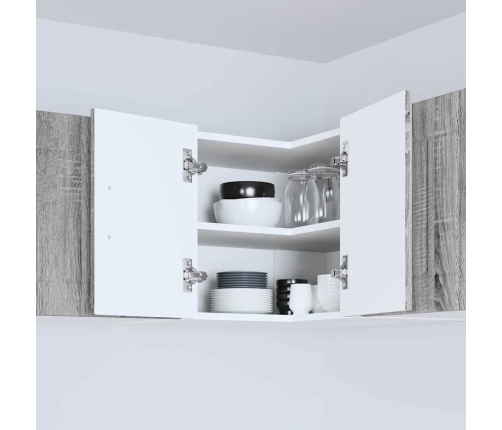 Virtuves Sienas Skapītis Pelēks Sonoma 57 X 57 X 40 Cm Vidaxl