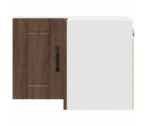 Virtuves Sienas Skapītis Ar Plauktu Brūns Ozols 57 X 57 X 40 Cm Vidaxl