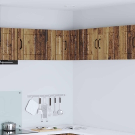 Virtuves Sienas Skapītis Ar Plauktu Vecs Koks 57 X 57 X 40 Cm Vidaxl