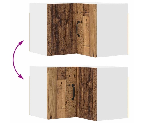 Virtuves Sienas Skapītis Ar Plauktu Vecs Koks 57 X 57 X 40 Cm Vidaxl