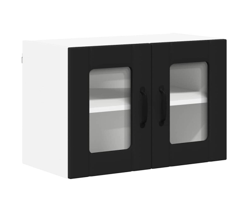 Virtuves Sienas Skapītis Ar Plauktu 2 Pcs Melna 60 X 31 X 40 Cm Vidaxl