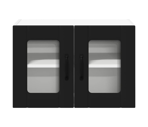 Virtuves Sienas Skapītis Ar Plauktu 2 Pcs Melna 60 X 31 X 40 Cm Vidaxl