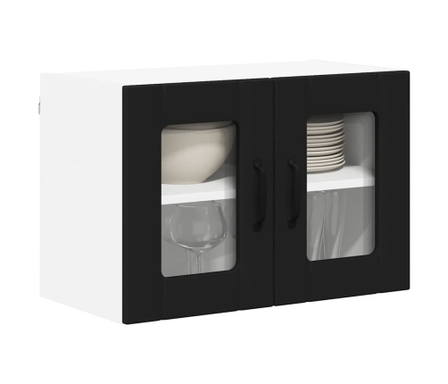 Virtuves Sienas Skapītis Ar Plauktu 2 Pcs Melna 60 X 31 X 40 Cm Vidaxl