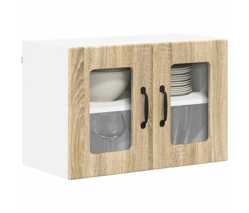 Virtuves Sienas Skapītis 2 Pcs Sonoma Ozols 60 X 31 X 40 Cm Vidaxl