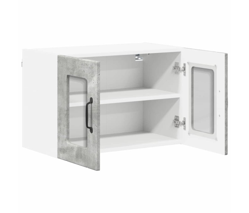 Virtuves Sienas Skapītis 2 Pcs Betona Pelēks 60 X 31 X 40 Cm Vidaxl