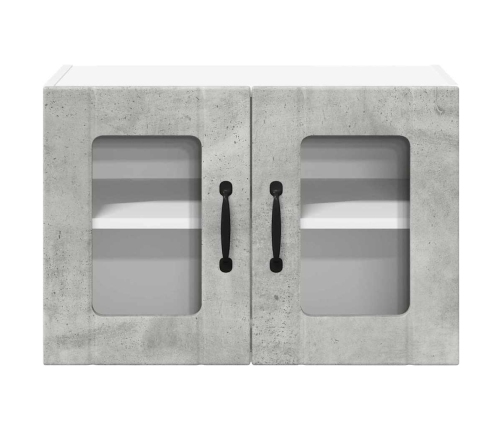 Virtuves Sienas Skapītis 2 Pcs Betona Pelēks 60 X 31 X 40 Cm Vidaxl