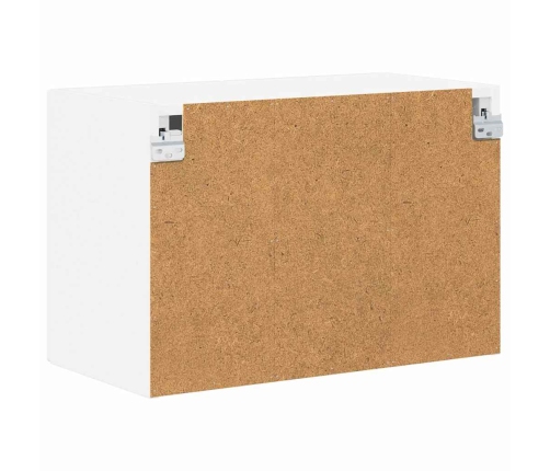 Virtuves Sienas Skapītis Ar Plauktu Augsta Spīduma Baltā Krāsa Vidaxl