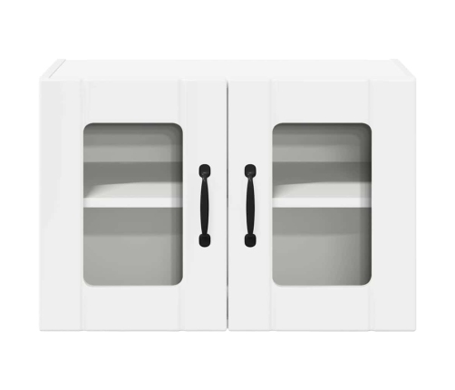 Virtuves Sienas Skapītis 2 Pcs Augsta Spīduma Baltā Krāsa Vidaxl