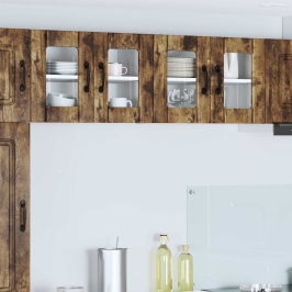 Virtuves Sienas Skapītis 2 Pcs Dūmaka Ozols 60 X 31 X 40 Cm Vidaxl