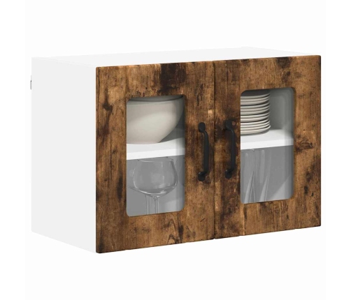 Virtuves Sienas Skapītis 2 Pcs Dūmaka Ozols 60 X 31 X 40 Cm Vidaxl