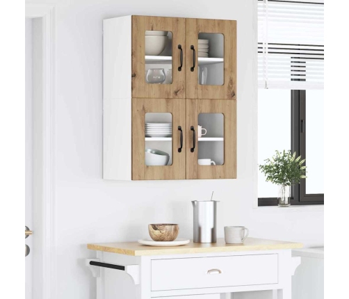 Virtuves Sienas Skapītis 2 Pcs Artisānā Ozols 60 X 31 X 40 Cm Vidaxl