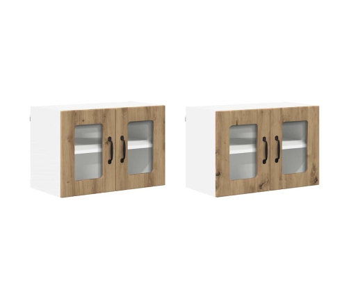 Virtuves Sienas Skapītis 2 Pcs Artisānā Ozols 60 X 31 X 40 Cm Vidaxl