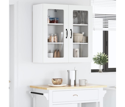 Virtuves Sienas Skapītis Ar Plauktu 2 Pcs Balts 40 X 31 X 80 Cm Vidaxl