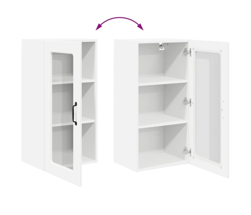 Virtuves Sienas Skapītis Ar Plauktu 2 Pcs Balts 40 X 31 X 80 Cm Vidaxl