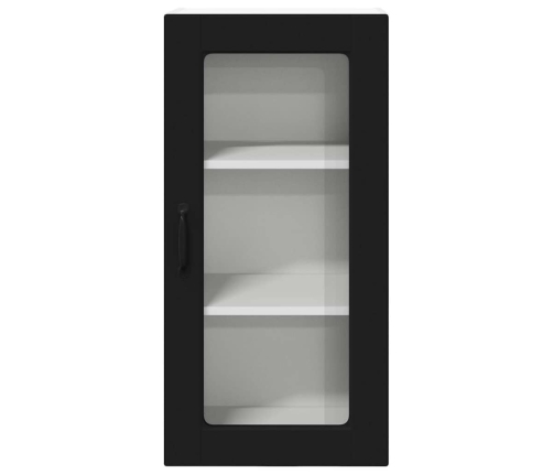 Virtuves Sienas Skapītis Ar Plauktu 2 Pcs Melna 40 X 31 X 80 Cm Vidaxl