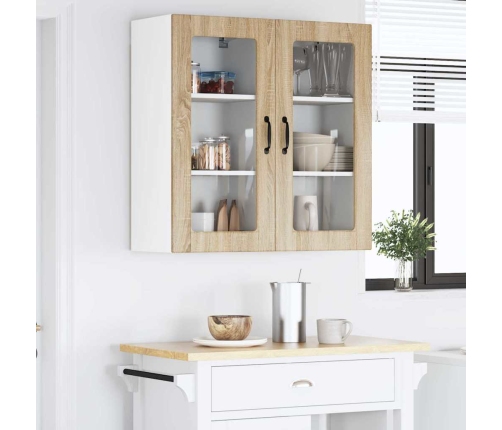 Virtuves Sienas Skapītis 2 Pcs Sonoma Ozols 40 X 31 X 80 Cm Vidaxl