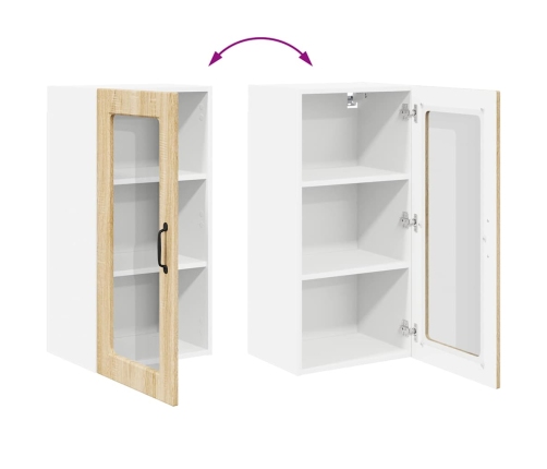 Virtuves Sienas Skapītis 2 Pcs Sonoma Ozols 40 X 31 X 80 Cm Vidaxl