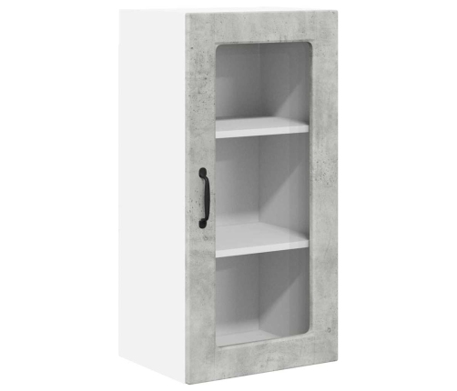 Virtuves Sienas Skapītis 2 Pcs Betona Pelēks 40 X 31 X 80 Cm Vidaxl