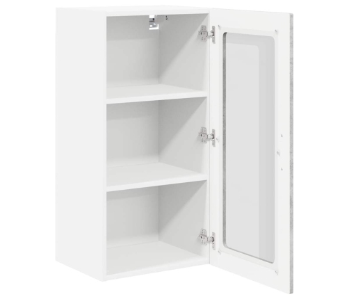 Virtuves Sienas Skapītis 2 Pcs Betona Pelēks 40 X 31 X 80 Cm Vidaxl