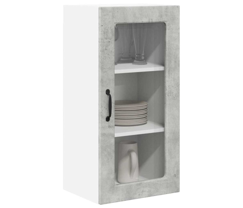 Virtuves Sienas Skapītis 2 Pcs Betona Pelēks 40 X 31 X 80 Cm Vidaxl