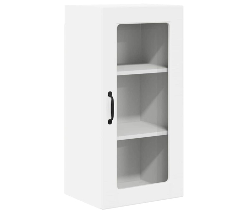 Virtuves Sienas Skapītis Ar Plauktu Augsta Spīduma Baltā Krāsa Vidaxl