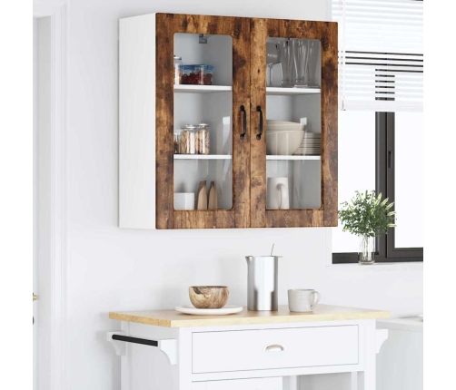 Virtuves Sienas Skapītis 2 Pcs Dūmaka Ozols 40 X 31 X 80 Cm Vidaxl