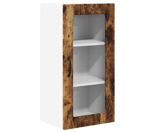 Virtuves Sienas Skapītis 2 Pcs Dūmaka Ozols 40 X 31 X 80 Cm Vidaxl