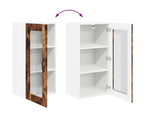 Virtuves Sienas Skapītis 2 Pcs Dūmaka Ozols 40 X 31 X 80 Cm Vidaxl