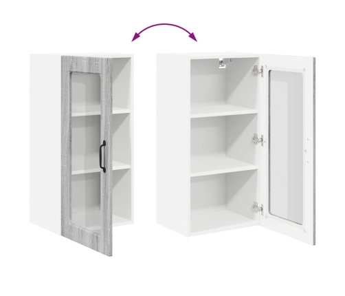 Virtuves Sienas Skapītis 2 Pcs Pelēks Sonoma 40 X 31 X 80 Cm Vidaxl