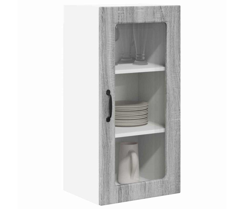 Virtuves Sienas Skapītis 2 Pcs Pelēks Sonoma 40 X 31 X 80 Cm Vidaxl