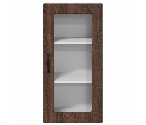 Virtuves Sienas Skapītis 2 Pcs Brūns Ozols 40 X 31 X 80 Cm Vidaxl