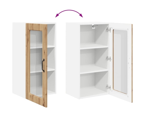 Virtuves Sienas Skapītis 2 Pcs Artisānā Ozols 40 X 31 X 80 Cm Vidaxl