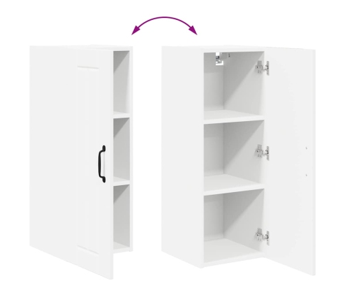 Virtuves Sienas Skapītis Ar Plauktu 2 Pcs Balts 30 X 31 X 80 Cm Vidaxl